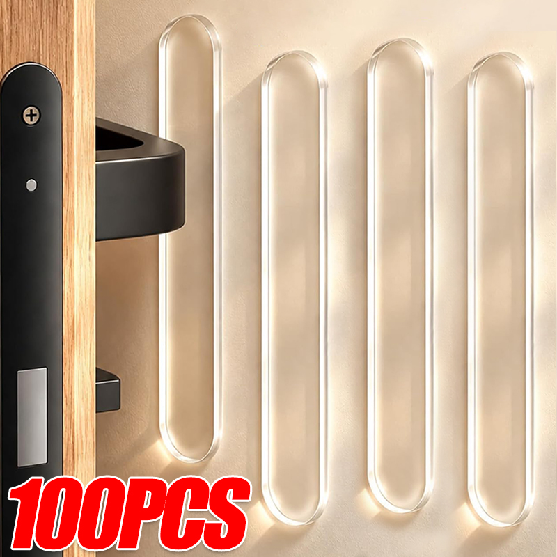 Furniture Hardware Manufacturer - シリコン製キャビネットバンパーストリップ、粘着式衝突防止ドアストップバッファパッド、家具ドアハンドルバンパープロテクターストリップ