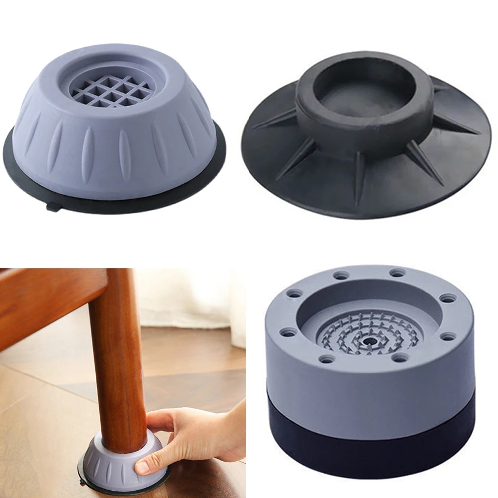 Furniture Foot Pad - 1-4 個防振足パッドゴムマットスリップストップサイレント洗濯機冷蔵庫サポートダンパースタンド家具