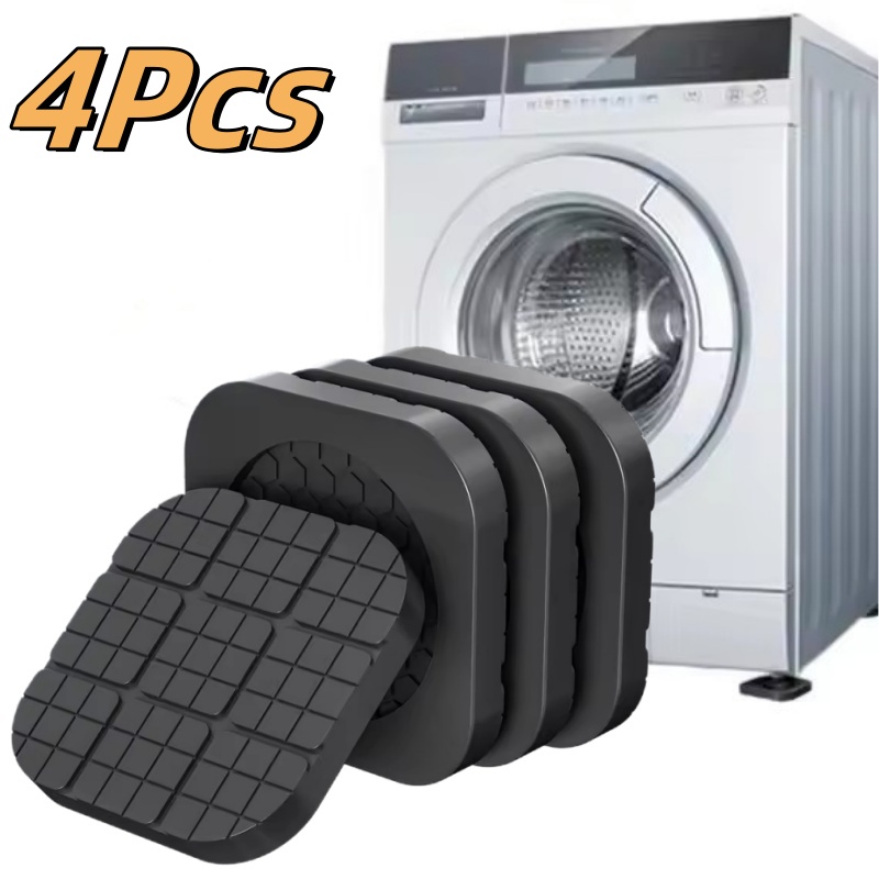 Furniture Foot Pad - 4 個の防振足パッド洗濯機冷蔵庫家具ユニバーサルミュートゴム滑り止めクッションフットパッド