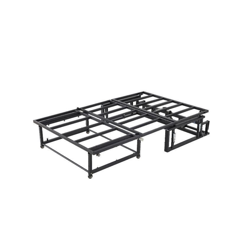 Furniture Hardware For Bed - モダンな軽量高級折りたたみソファベッドフレーム、デュアルユースプルアウトソファメタルフレーム家具金具
