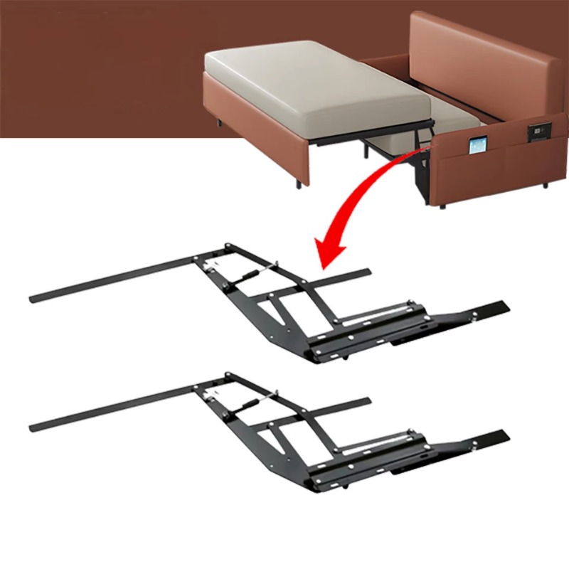 Furniture Hardware For Bed - 多機能三つ折り反転式ソファベッドフレーム、隠し折りたたみベッド金具アクセサリー、ソファ鉄製フレーム家具