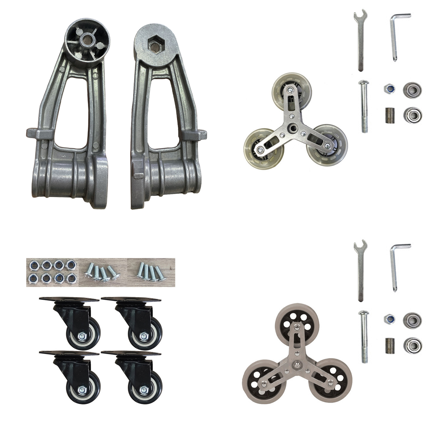 Furniture Hardware Shop - カーゴトロリーホイールハードウェアアクセサリー階段登りショッピングカート交換用ホイールショッピングランドリー用トロリーキャスター