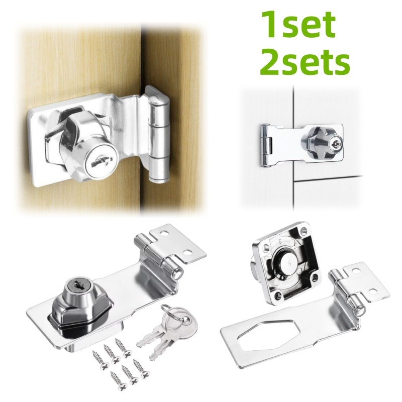 Furniture Hardware Bolts - 1/2 セットのノブスタイル家具安全ロック、キャビネット、引き出しロック、キーとネジ付きハードウェアアクセサリーに適しています。