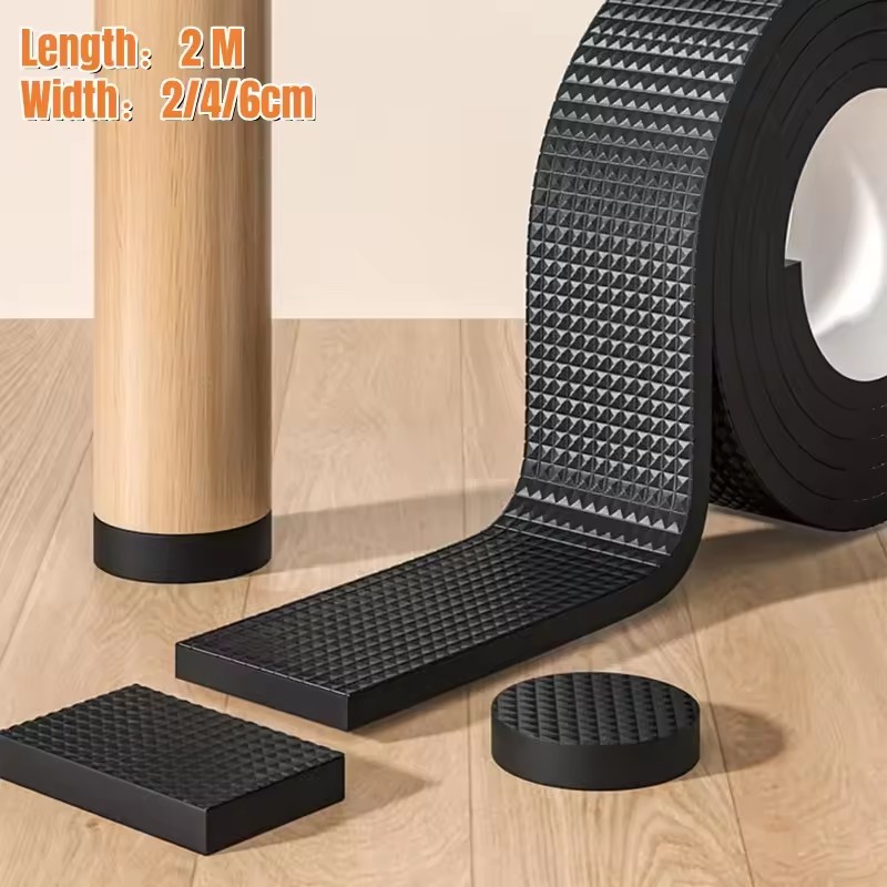 Furniture Foot Pad - DIY滑り止め家具パッド 静音マット バンパーダンパー 厚手滑り止めパッド 足カバー 粘着式テーブル/椅子脚保護パッド