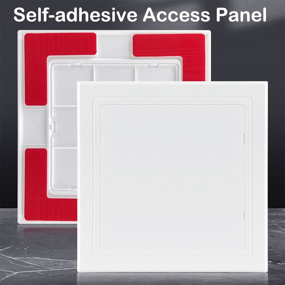 Furniture Hardware Fittings - 1pc 自己粘着アクセスパネル検査穴 ABS アクセスドア壁天井白ハッチカバーユニバーサルプラスチックプッシュタイプ