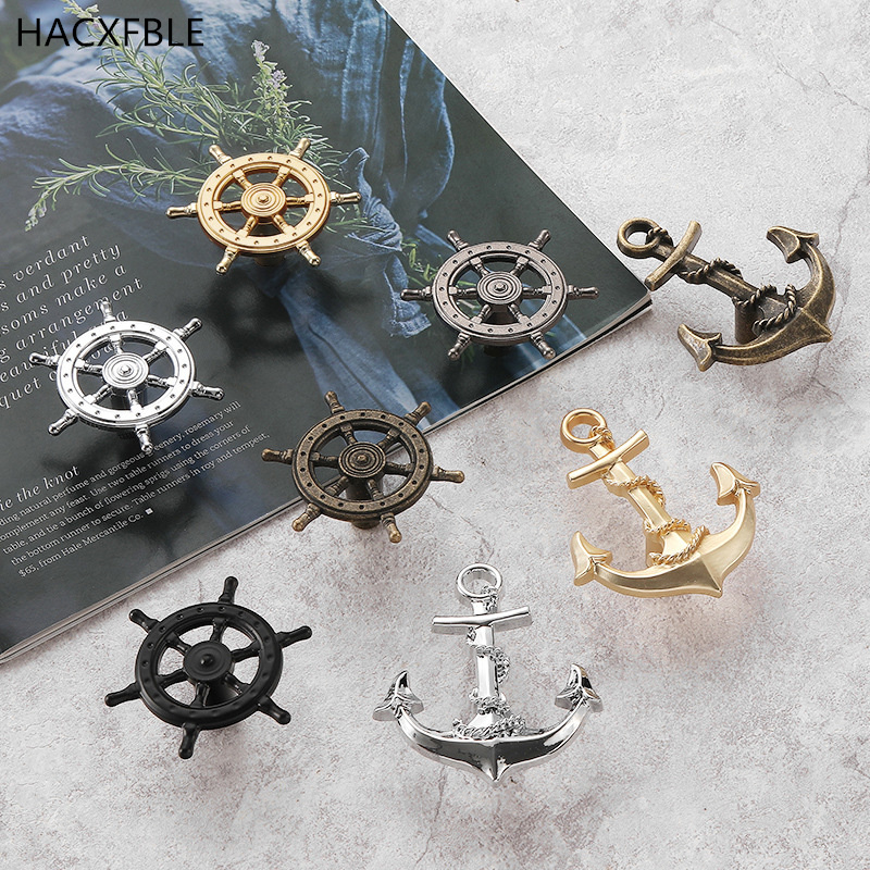 Drawer Pull Gold - 航海装飾品、船舶用アンカー、シルバーキャビネットハンドル、家具ハンドル、金具、船舶用舵、ステアリングホイール、ゴールド引き出しノブ
