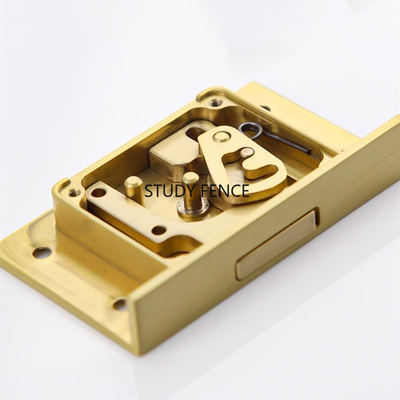 Furniture Hardware Bolts - 1PC アンティーク金属引き出しロックワインキャビネットドアロック正方形金属ロック家具ハードウェアアクセサリーキー付き中国風