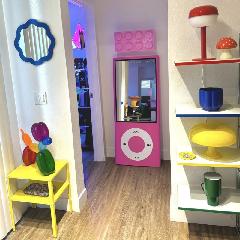 Furniture Hardware Shop - レトロな全身鏡、家庭用寝室用床から天井までの創造的なパーソナライズされた全身鏡、開店祝い