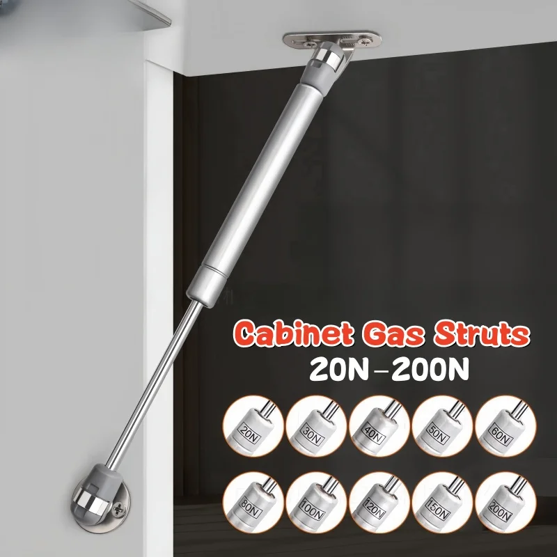 Cabinet Hinge Overlay - 20N-200N 銅力キャビネットドアリフトサポートガスストラット油圧ヒンジキッチン食器棚ガススプリングヒンジ家具ハードウェア