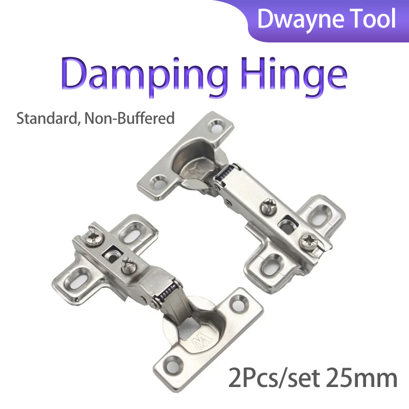Cabinet Hinge Overlay - ダンパーヒンジ 2個/セット 25mm、フル/ハーフオーバーレイ キッチンキャビネット食器棚ドア用