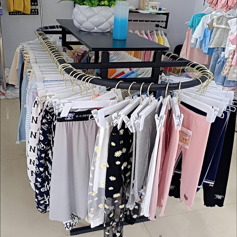 アイアン製衣料品店用オーバルシェルフフロアディスプレイラック - Furniture And Hardware Store のレビューと価格