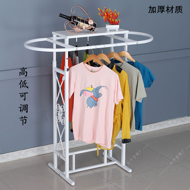 アイアン製衣料品店用オーバルシェルフフロアディスプレイラック - Furniture And Hardware Store のレビューと価格