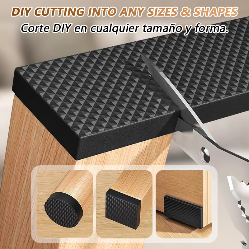 ノンスリップ家具パッド自己粘着ゴム家具脚プロテクターチェアテ - Furniture Foot Pad のレビューと価格