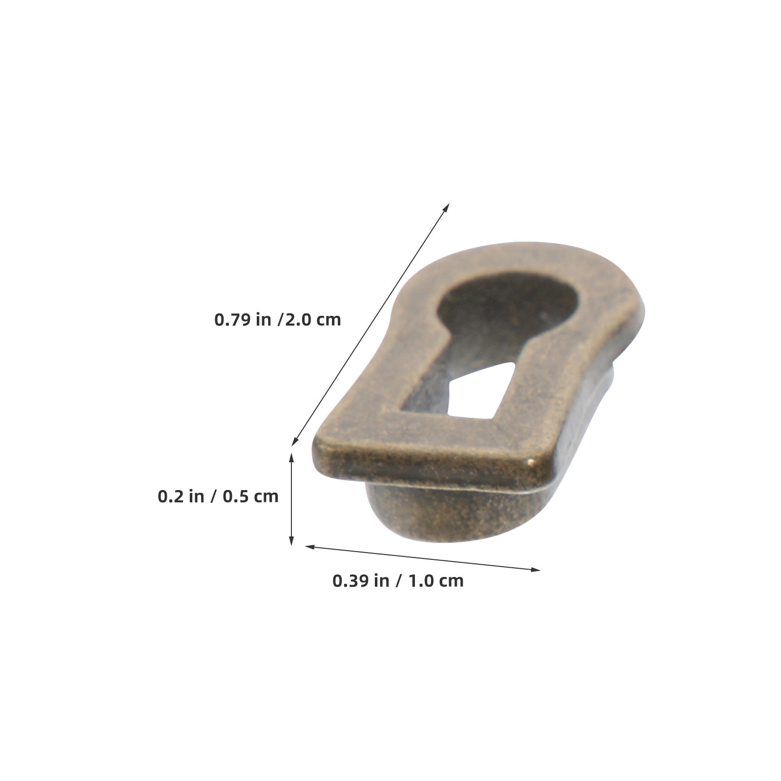 12 個の楕円形亜鉛合金キーホールエスカッションプレート装飾 - Furniture Hardware Bolts のレビューと価格