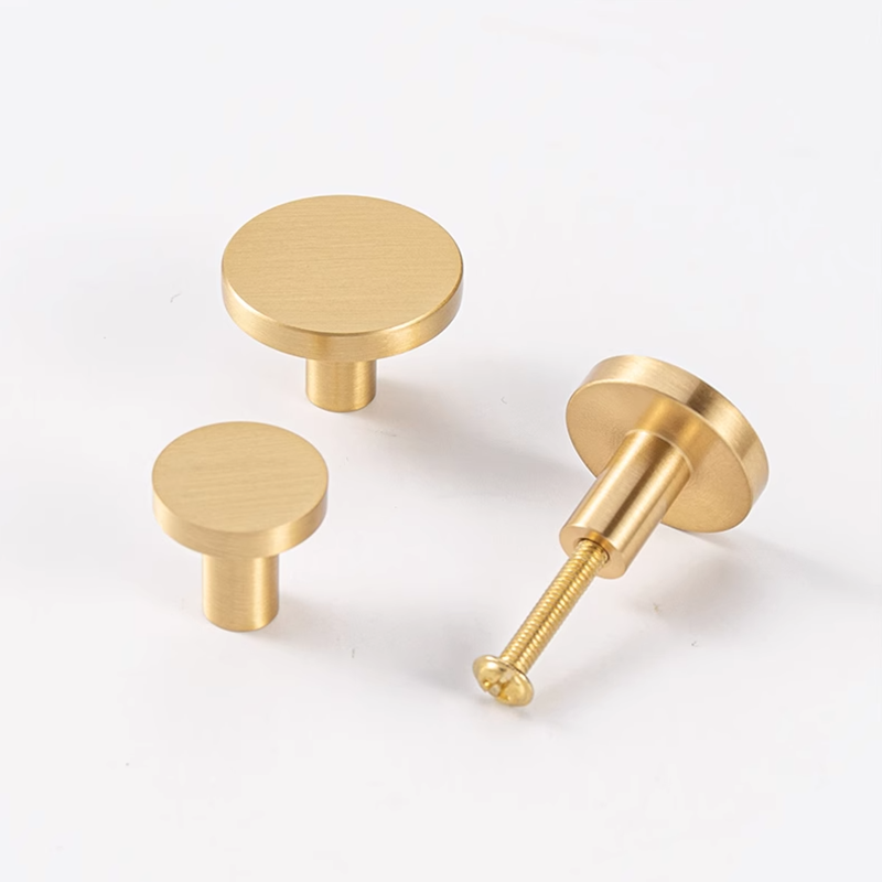 ラウンド真鍮キッチンキャビネット引き出しノブゴールド家具食器 - Drawer Pull Gold のレビューと価格