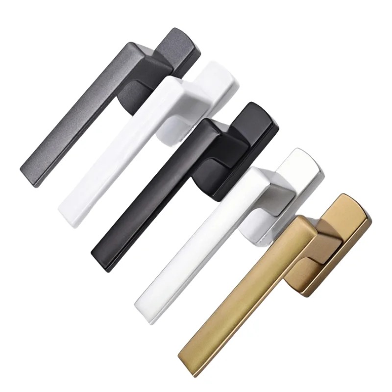 左＆右アルミ合金製外部フラットハンドル、断熱ドア・窓用、建築 - Furniture Hardware Fittings のレビューと価格