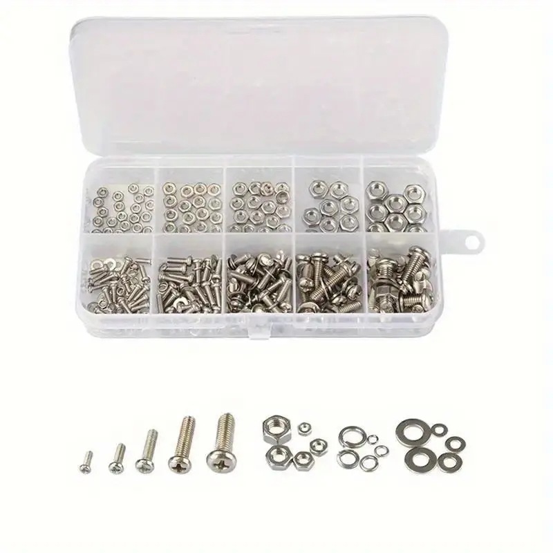 320個の六角ナットとボルトセットM2-M5耐久性のあるユニ - Furniture Hardware Bolts のレビューと価格