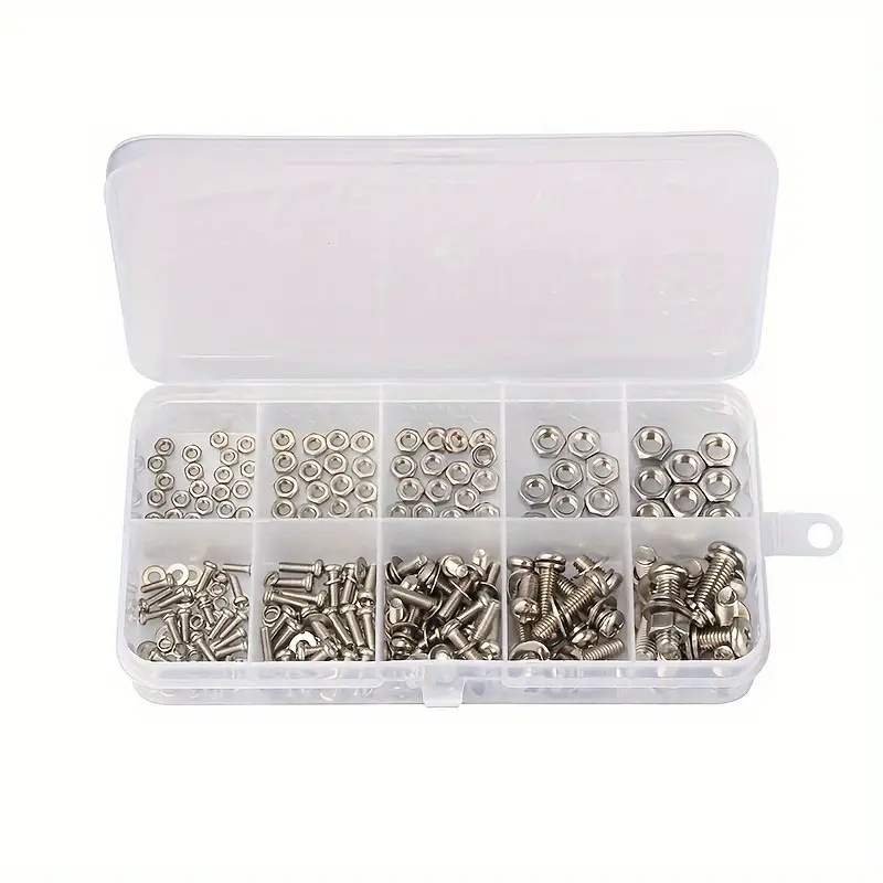 320個の六角ナットとボルトセットM2-M5耐久性のあるユニ - Furniture Hardware Bolts のレビューと価格