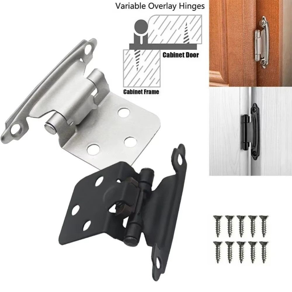 耐久性のあるアメリカ製スプリングヒンジ、ネジ付き鉄製自動閉鎖 - Cabinet Hinge Overlay のレビューと価格