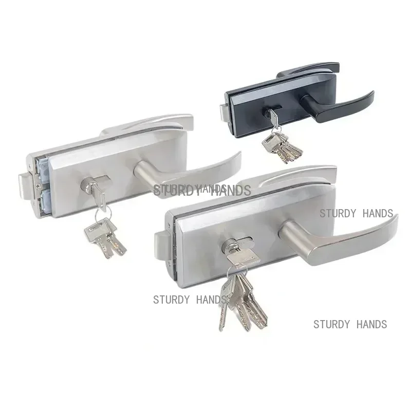 オフィスガラスドアロック浴室ステンレス鋼ハンドルドアロック寝 - Furniture Hardware Fittings のレビューと価格
