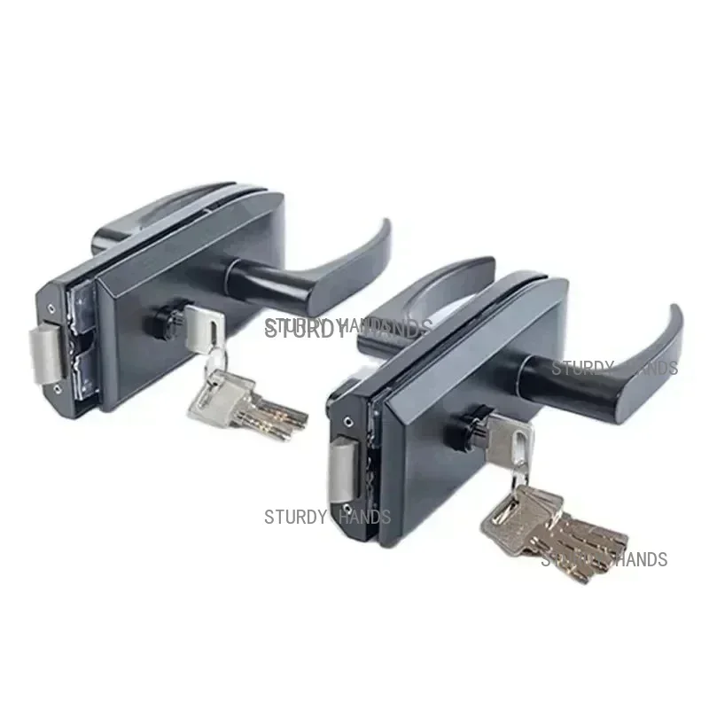 オフィスガラスドアロック浴室ステンレス鋼ハンドルドアロック寝 - Furniture Hardware Fittings のレビューと価格