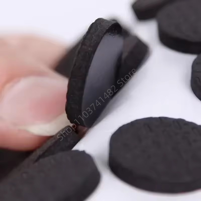 2-48個入り 自己粘着式 ブラック 家具脚用 ラグ フェル - Furniture Foot Pad のレビューと価格