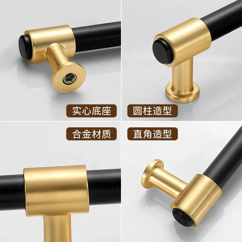 モダンなシンプル北欧風ブラックゴールドハンドルキャビネットド - Furniture Hardware Wholesale のレビューと価格
