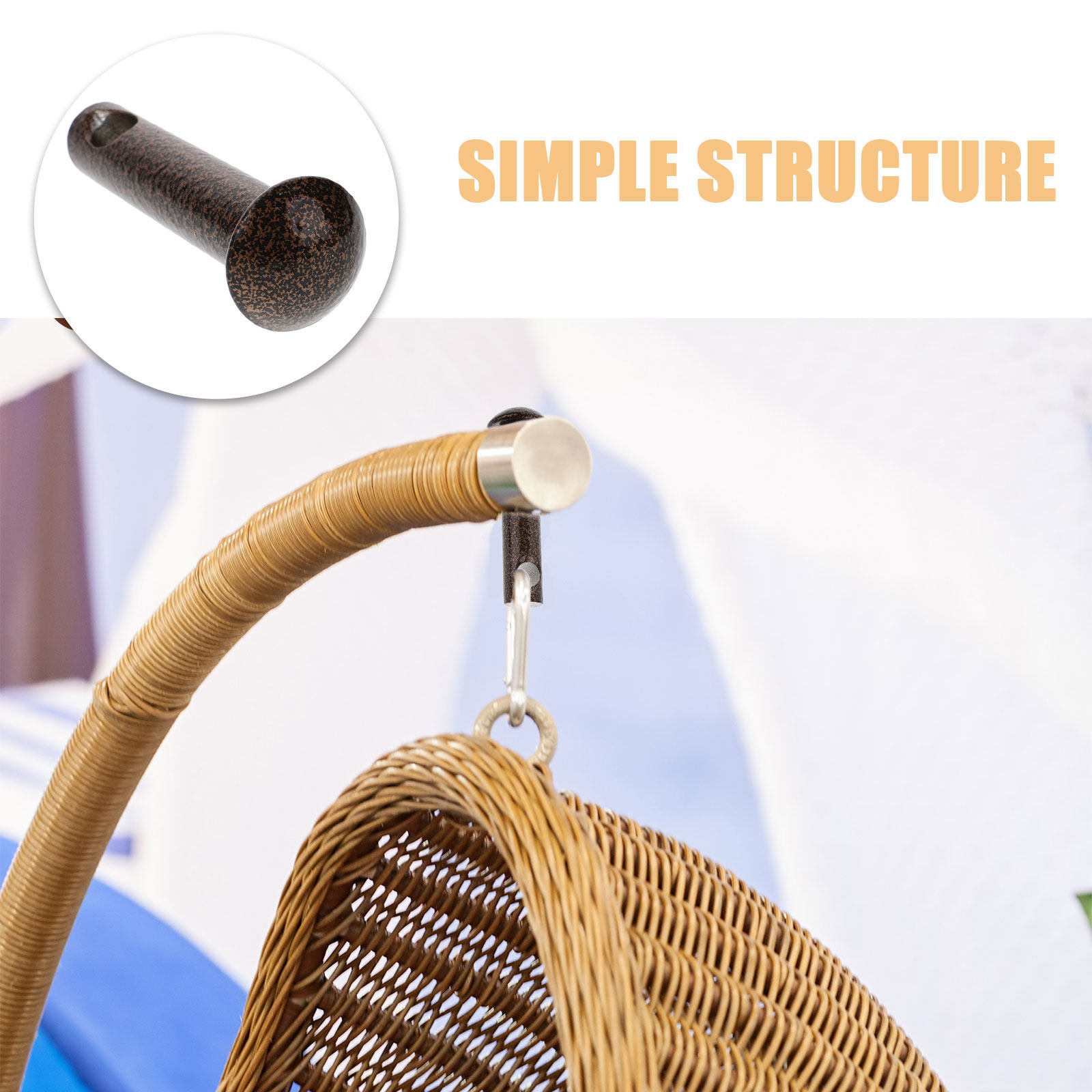 2個入り ハンモックチェアピンプラグ ヘビーデューティー ク - Furniture Hardware Bolts のレビューと価格