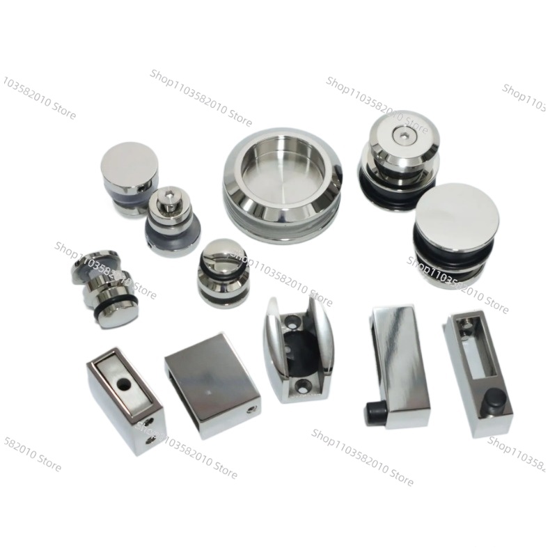 ステンレス製シャワーガラス引き戸金具キット、プーリーローラー - Furniture Hardware Fittings のレビューと価格