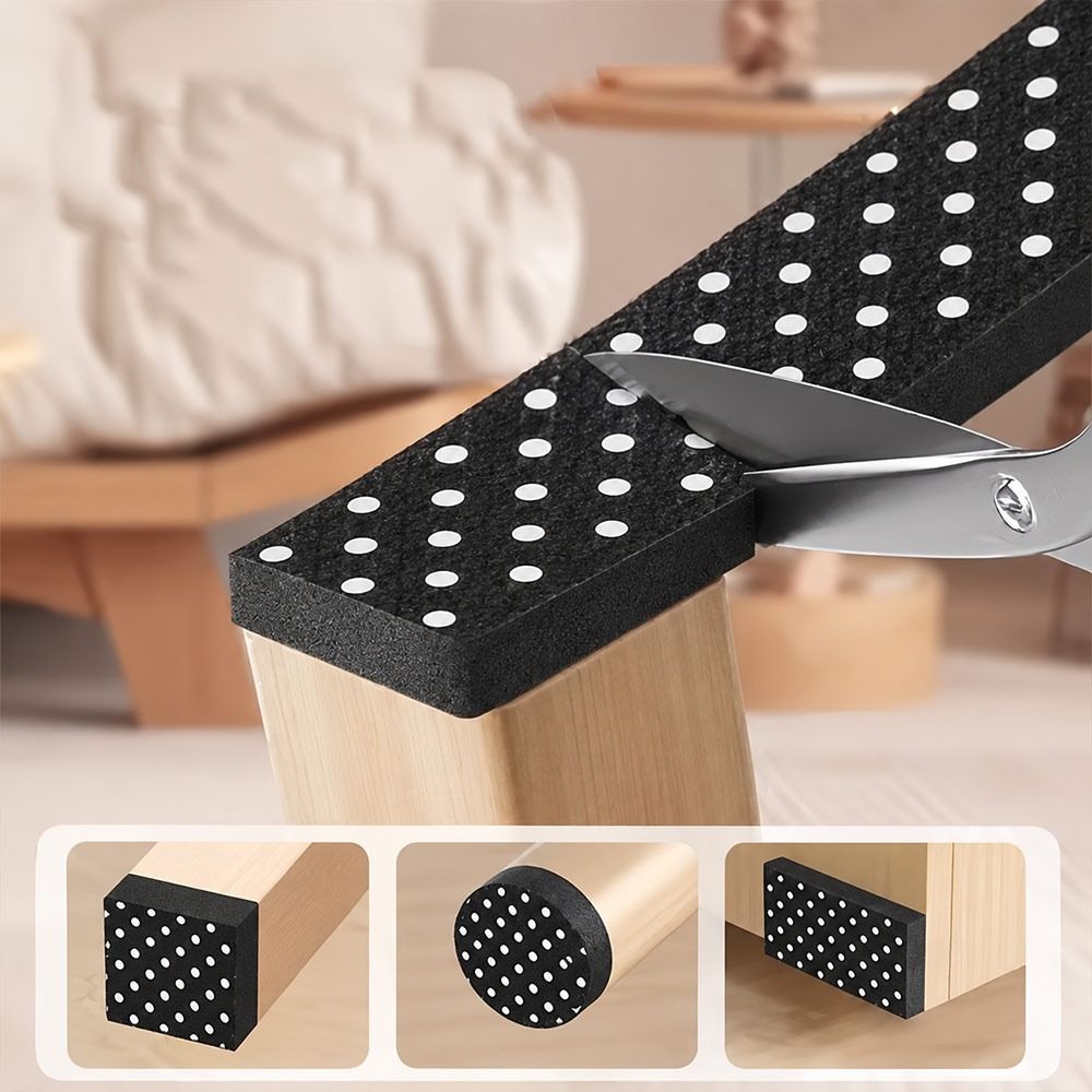 自己粘着椅子足パッド滑り止め耐摩耗性家具パッド騒音軽減カット - Furniture Foot Pad のレビューと価格