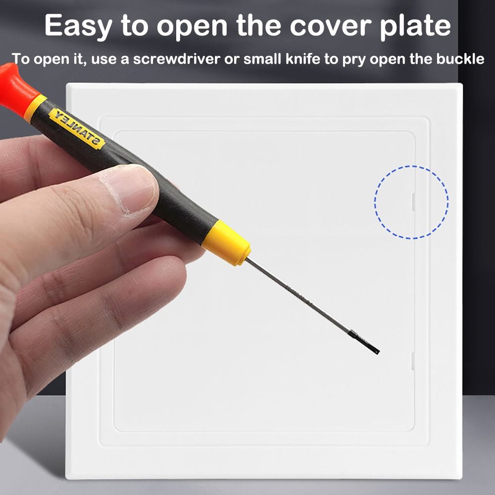 1pc 自己粘着アクセスパネル検査穴 ABS アクセスドア壁 - Furniture Hardware Fittings のレビューと価格