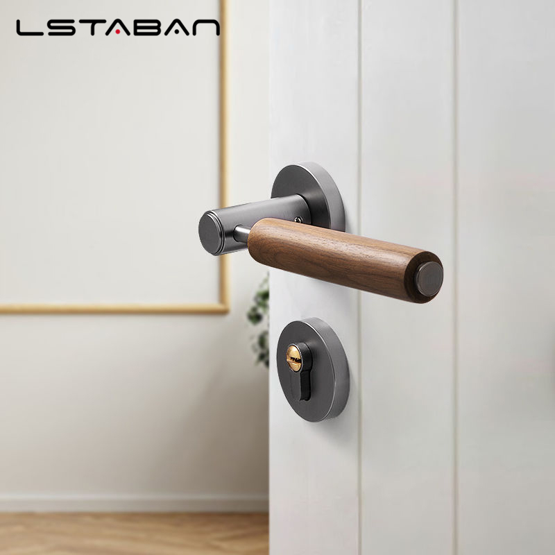 スプリットミュート盗難防止ドアロック北欧手作りクルミ材ハンド - Furniture Hardware Bolts のレビューと価格