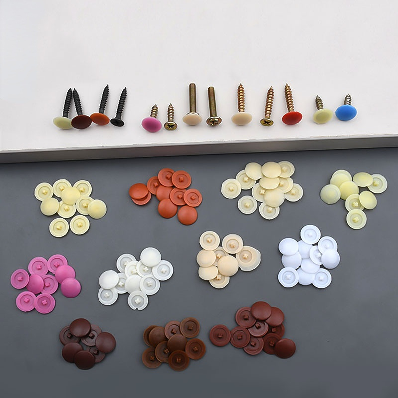 100/500/1000 個プラスチック製スクリューキャップ - Furniture Hardware Bolts のレビューと価格