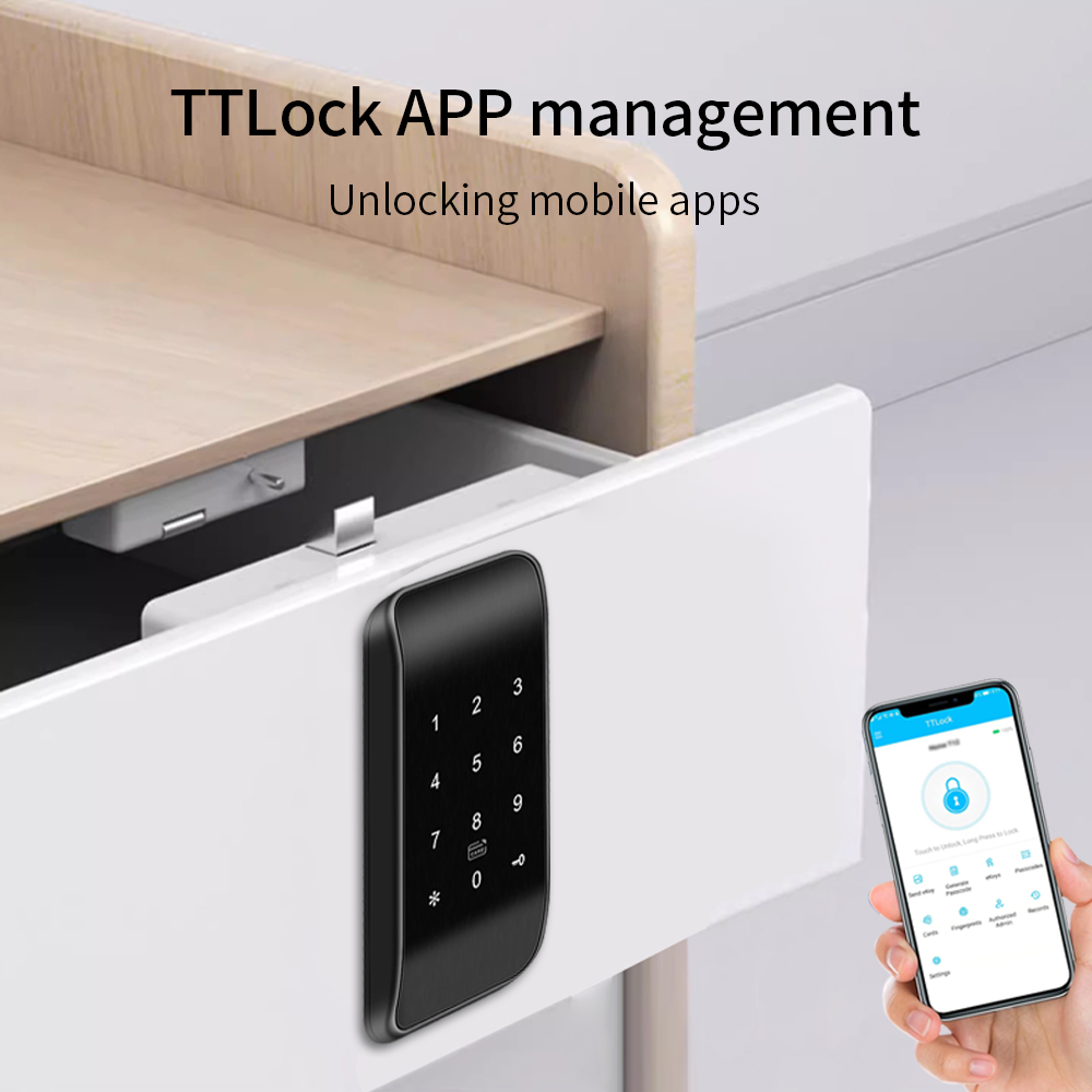 指紋付き引き出しロック,rfid家具ロック,bleキャビネッ - Furniture Hardware Bolts のレビューと価格