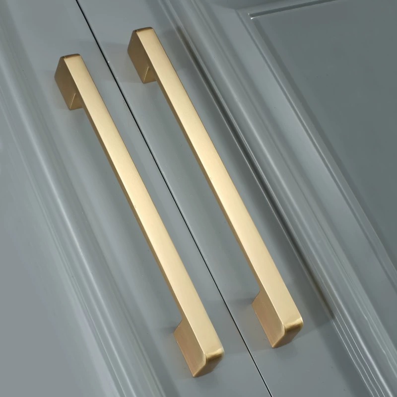 ゴールドブラッシュ食器棚キャビネットハードウェアキッチン引き - Drawer Pull Gold のレビューと価格