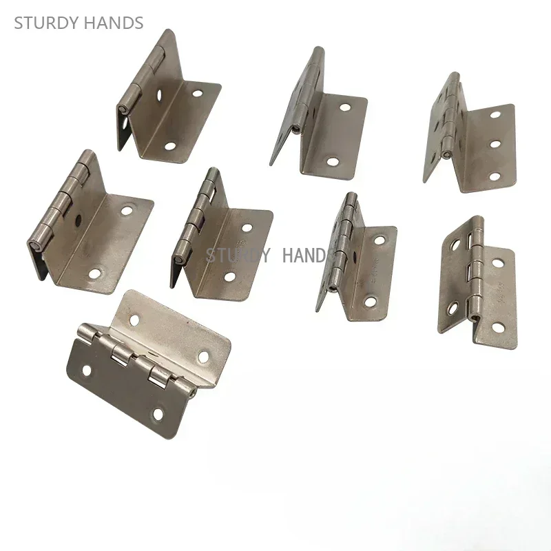ドアと家具用の厚さの鉄製ヒンジ,3つの折りたたみ式ヒンジ,4 - Cabinet Hinge Overlay のレビューと価格