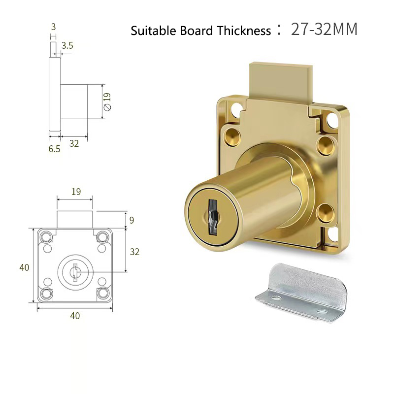 Yutoko 高級デスク引き出しロック ワードローブロック  - Furniture Hardware Bolts のレビューと価格
