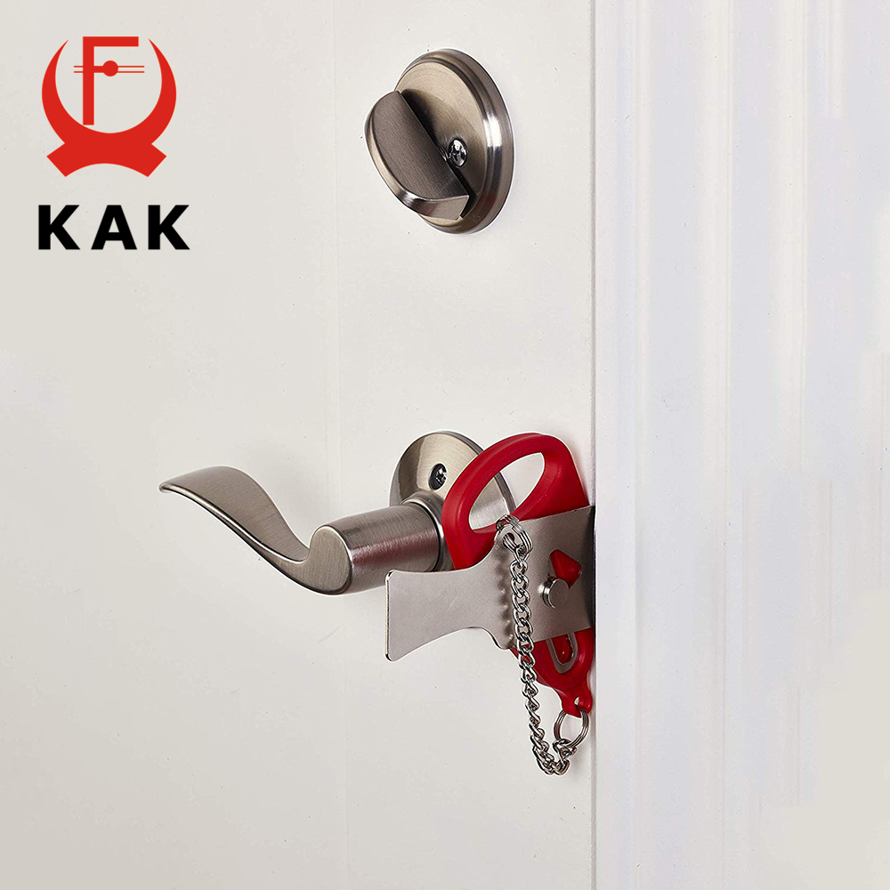 Kakポータブルドアロック盗難防止ホテルロックトラベルロック - Furniture Hardware Fittings のレビューと価格