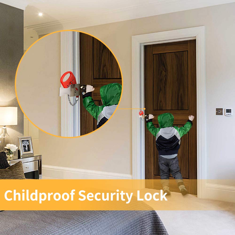 Kakポータブルドアロック盗難防止ホテルロックトラベルロック - Furniture Hardware Fittings のレビューと価格