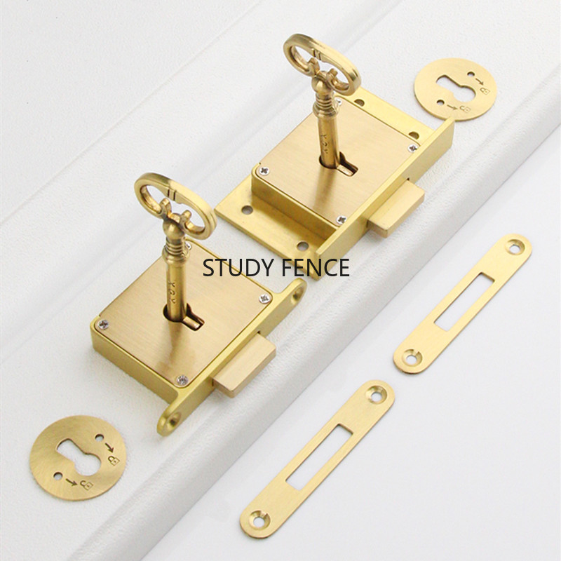 1PC アンティーク金属引き出しロックワインキャビネットドア - Furniture Hardware Bolts のレビューと価格