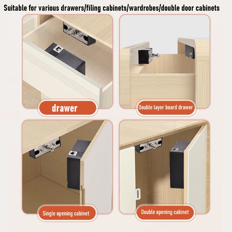 Tuya スマートキャビネットドアロックキーレス不可視電子ロ - Furniture Hardware Bolts のレビューと価格