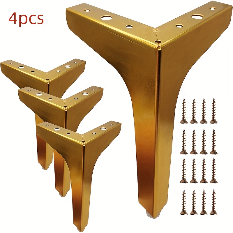 ソファ、キャビネット、テーブル用の金属製家具脚4個セット、高 - Furniture Hardware Replacement のレビューと価格