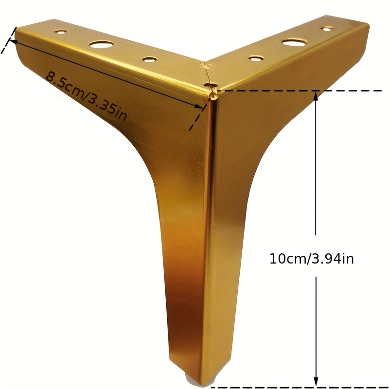 ソファ、キャビネット、テーブル用の金属製家具脚4個セット、高 - Furniture Hardware Replacement のレビューと価格