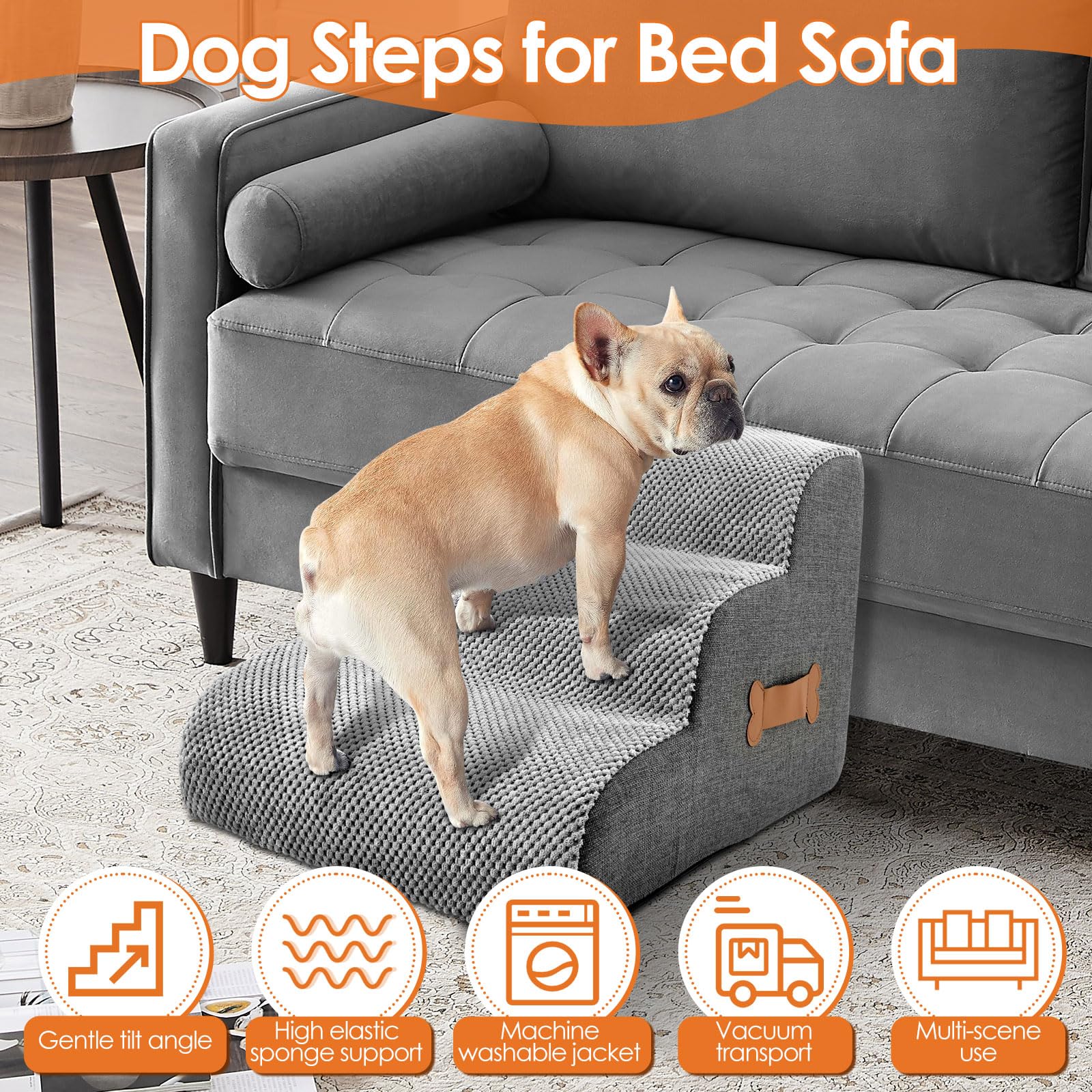 犬用階段、ペット用階段、骨型ハンドル付きソファベッド横用スロ - Furniture Hardware For Bed のレビューと価格